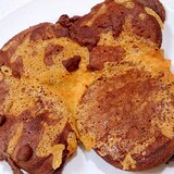 パリパリチーズのココアパンケーキ